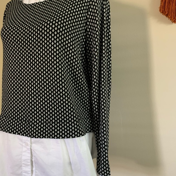 D O N A T E D Valerie Stevens size large sweater shirt faux layered look - Picture 3 of 7